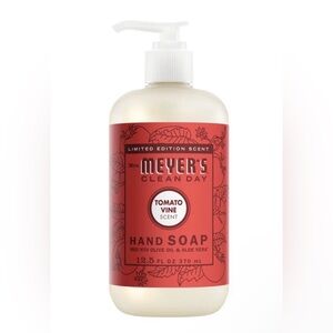 Mrs. Meyer's Clean Day Tomato Vine Hand Soap - Red Pump Bottle